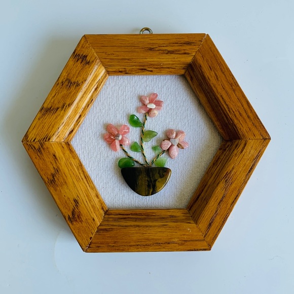 Mosaic Stones Flower Wall Art